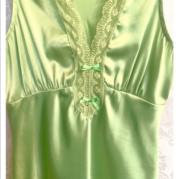 Vintage Light Green Slip Tank - Picture 2 of 3